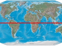 Crossing the equator line